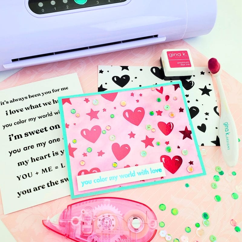 HeatnBond Deco Foil carte toner Cupid's Arrow 8 feuilles
