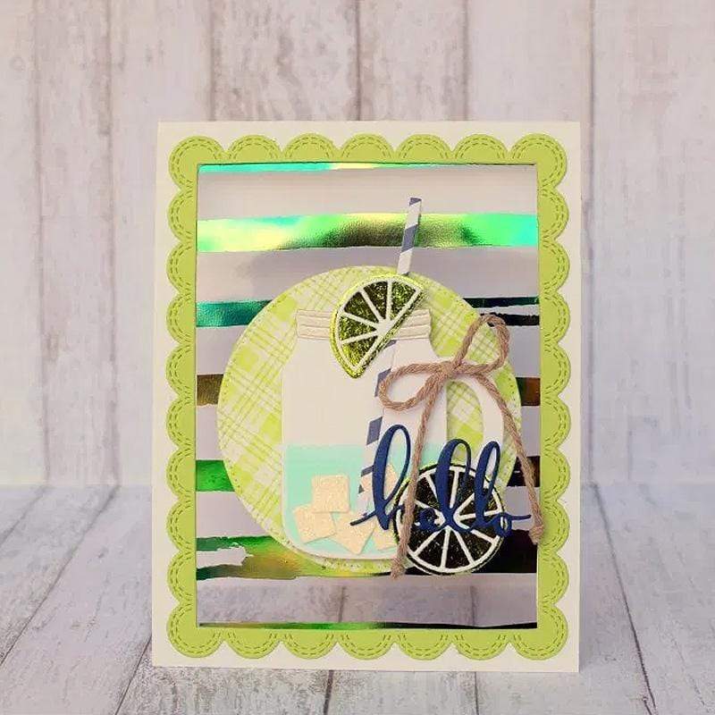 HeatnBond Deco Foil Emerald Watercolor feuille transfert 5 feuilles
