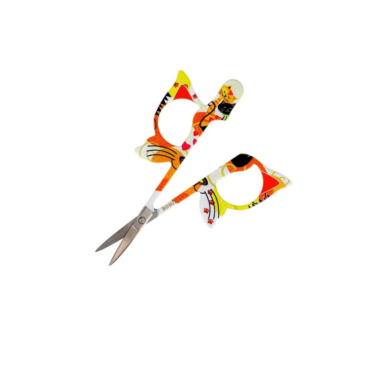 Bohin Chat ciseaux à broder 9 cm acier coupe fils