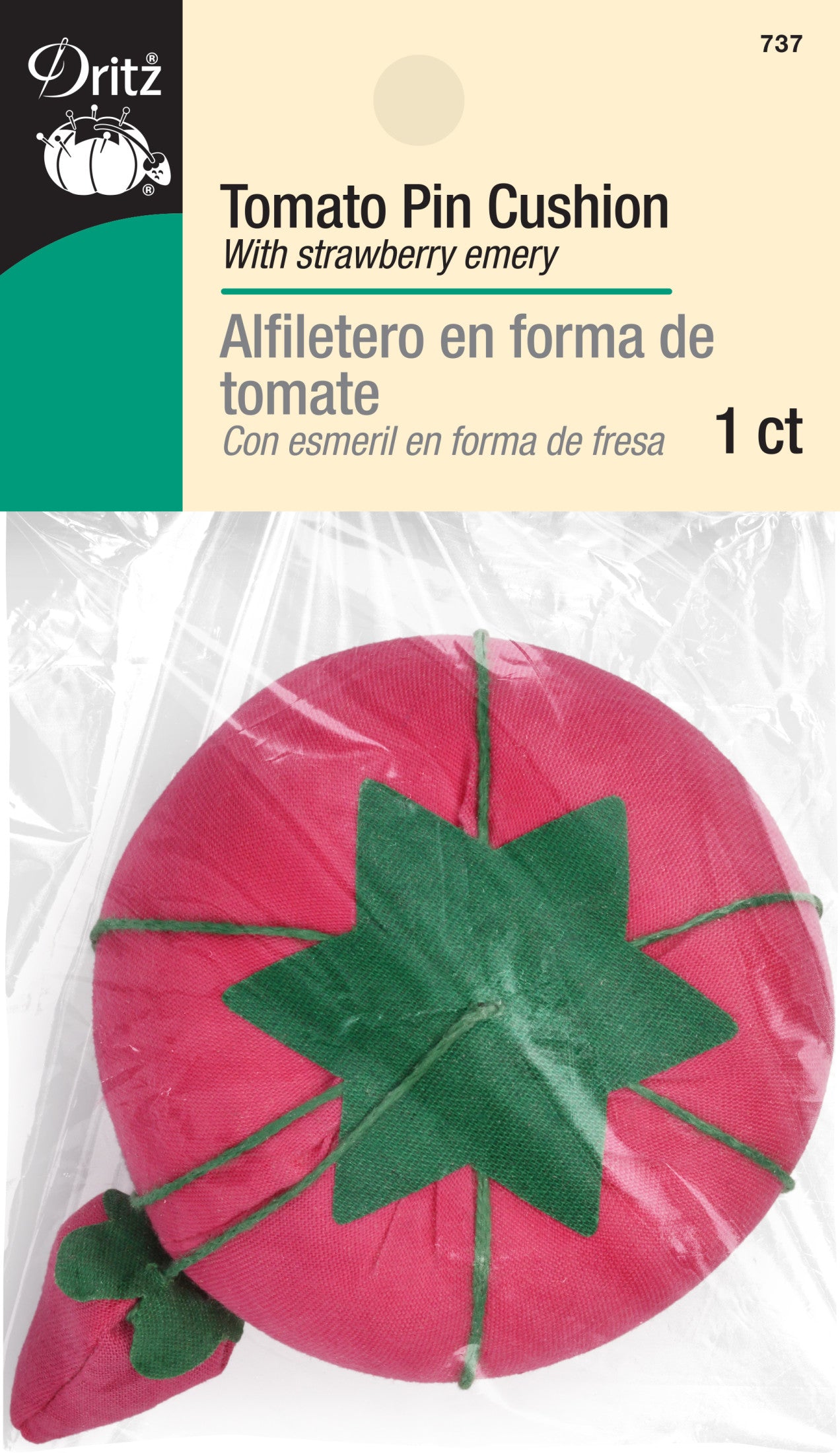 Dritz Pins & Accessories DRITZTOMPC pelote tomate rose 7 cm