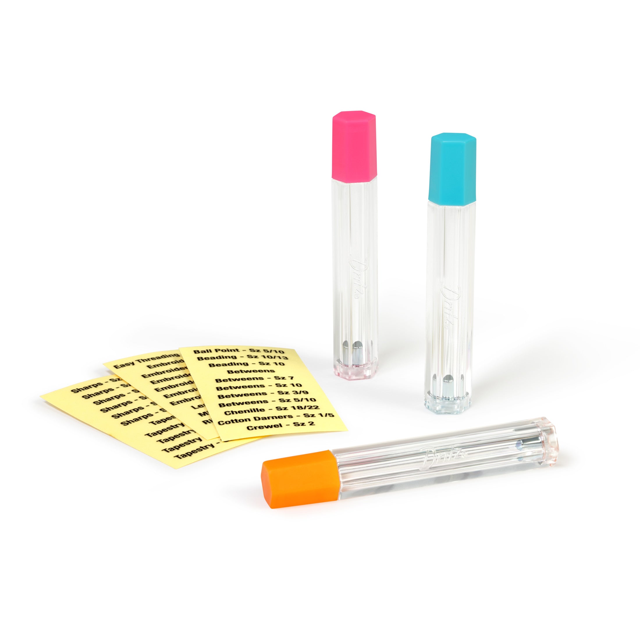 Dritz 812 Tubes Rangement Aiguilles Aimantés x3