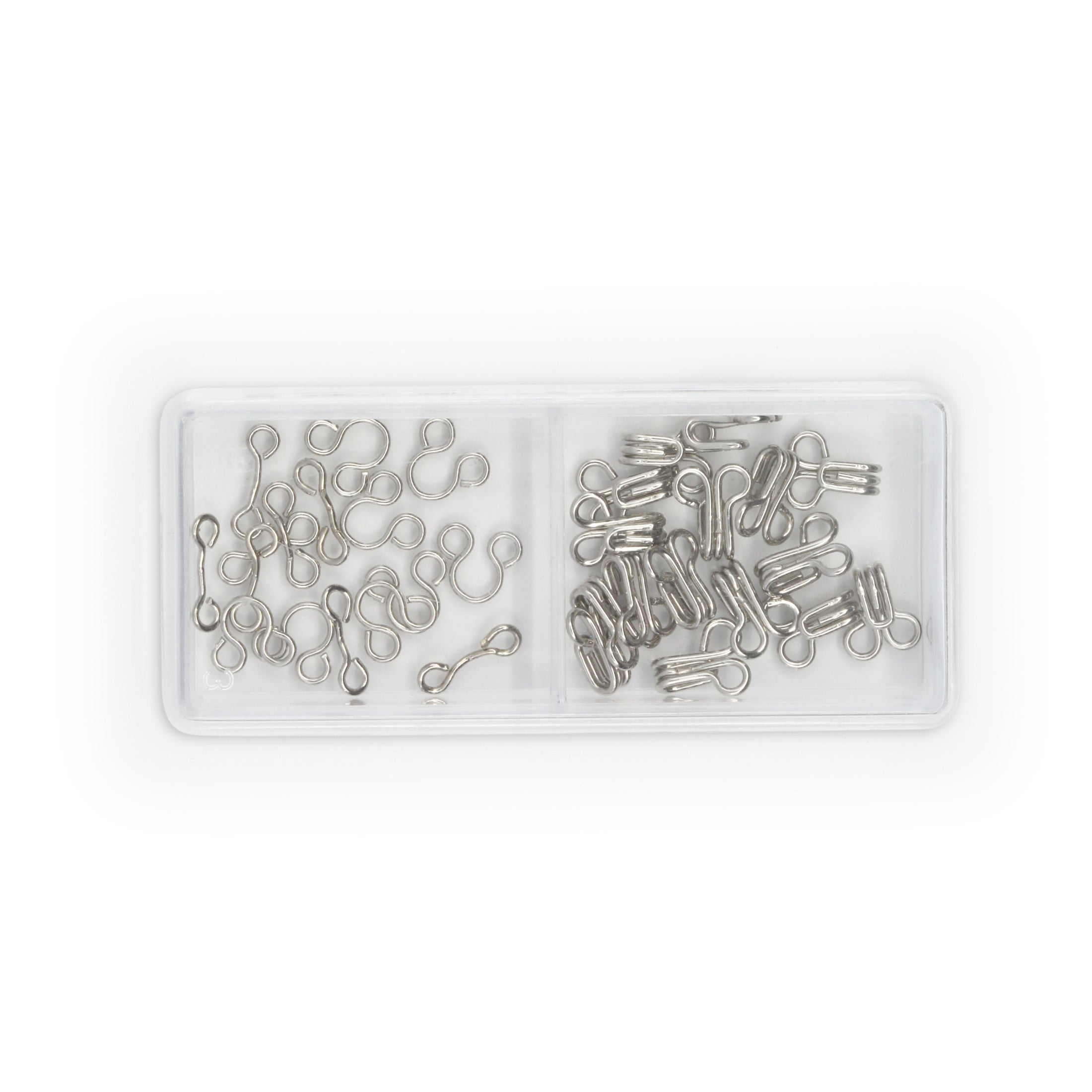 Dritz agrafes crochets et yeux nickel 14 pc taille 1
