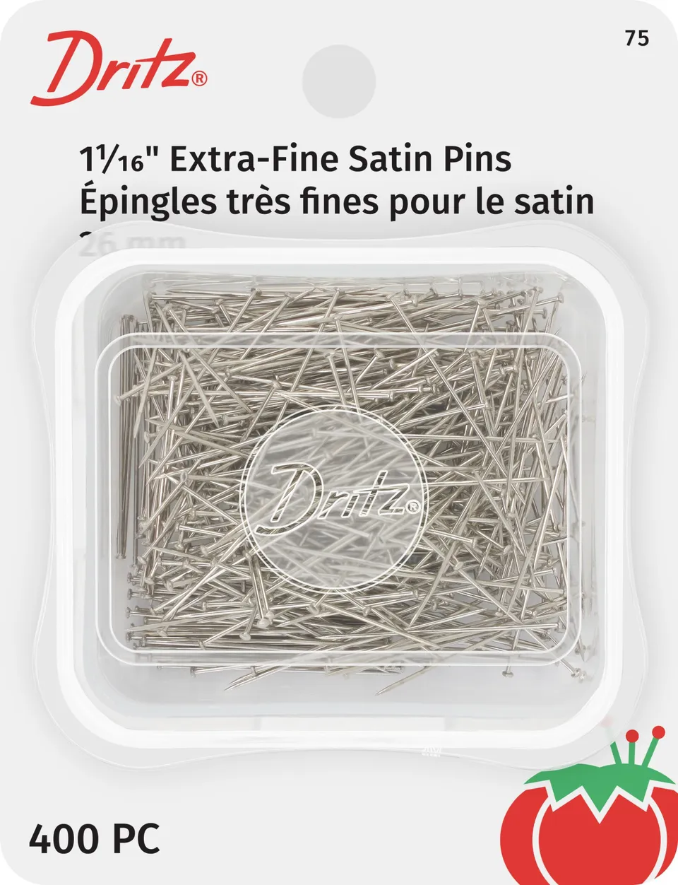 Dritz 75 épingles couture extra-fines nickel 400 pièces