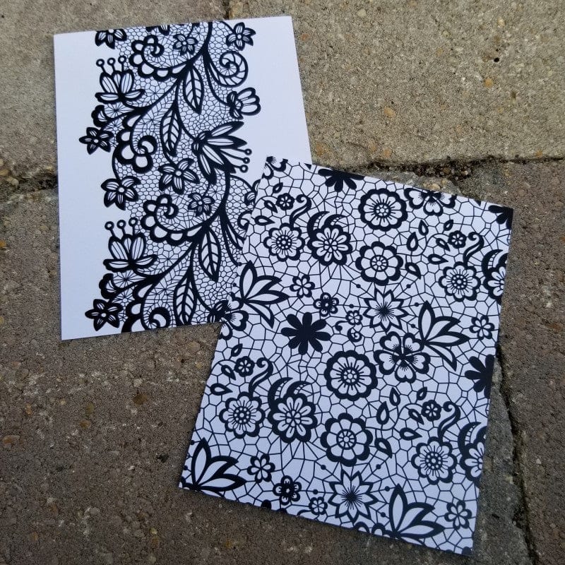 HeatnBond Deco Foil Toner fond de carte Lavish Lace A2 8 pcs