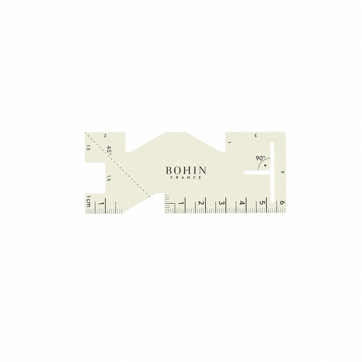 Bohin Mesure mesure-ourlet thermorésistant règle couture 6 cm