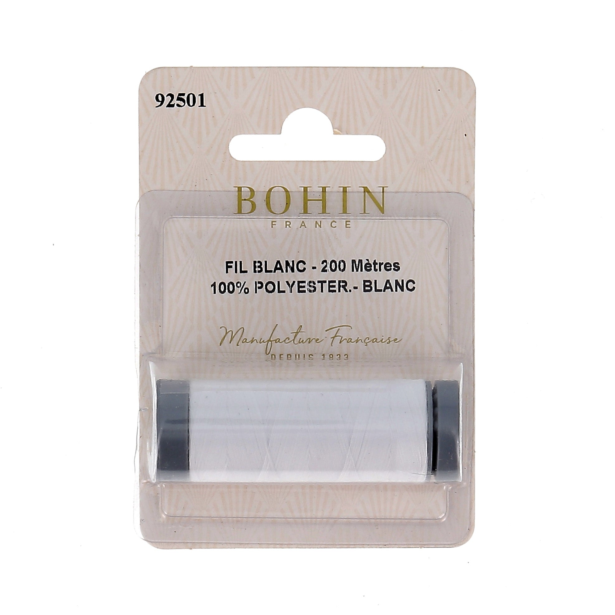 Bohin Fils Fil à coudre polyester 200 m Noir