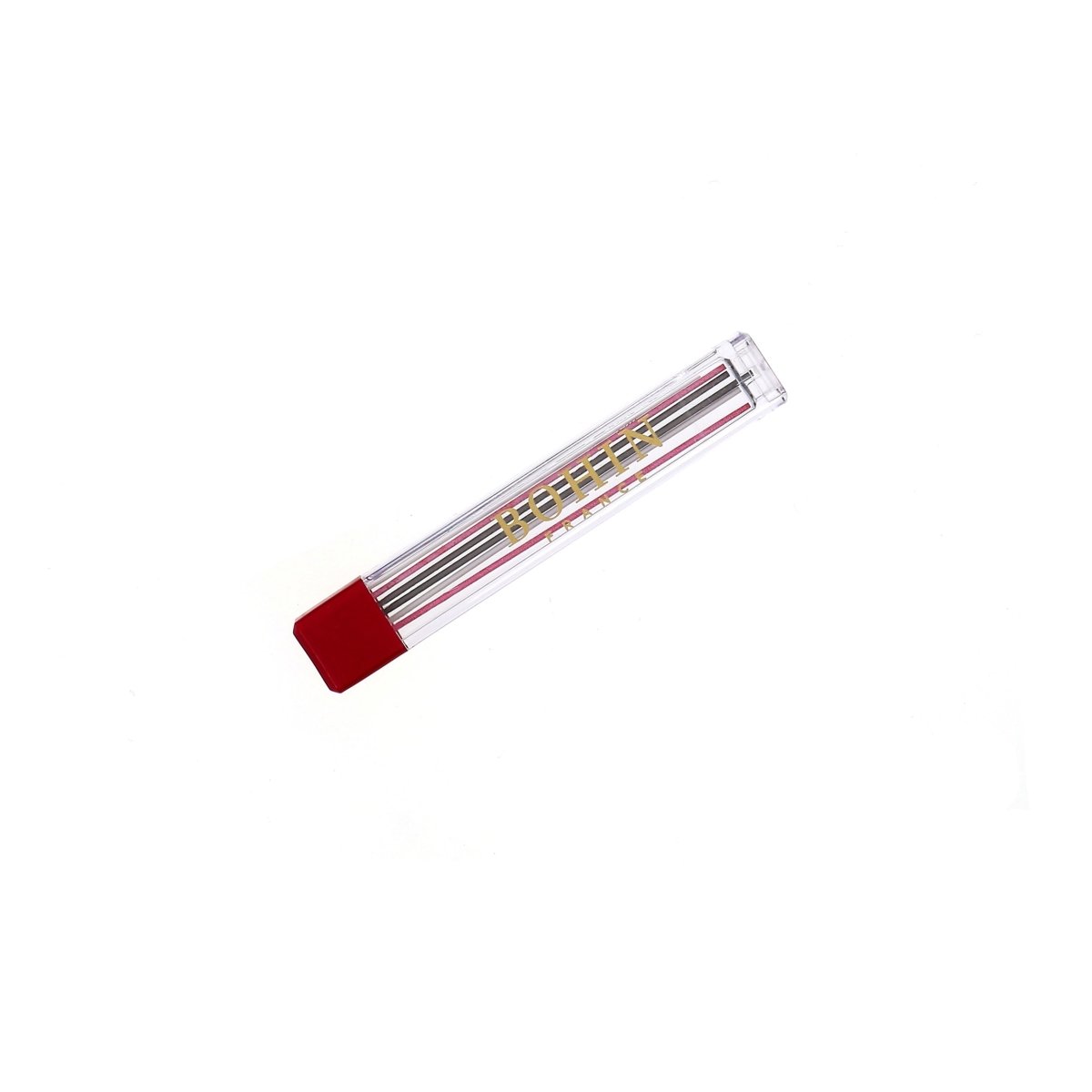 Bohin Marquage Recharge 6 mines crayon craie 0,9 mm rose