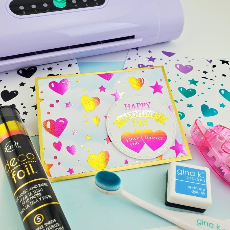 HeatnBond Deco Foil carte toner Cupid's Arrow 8 feuilles