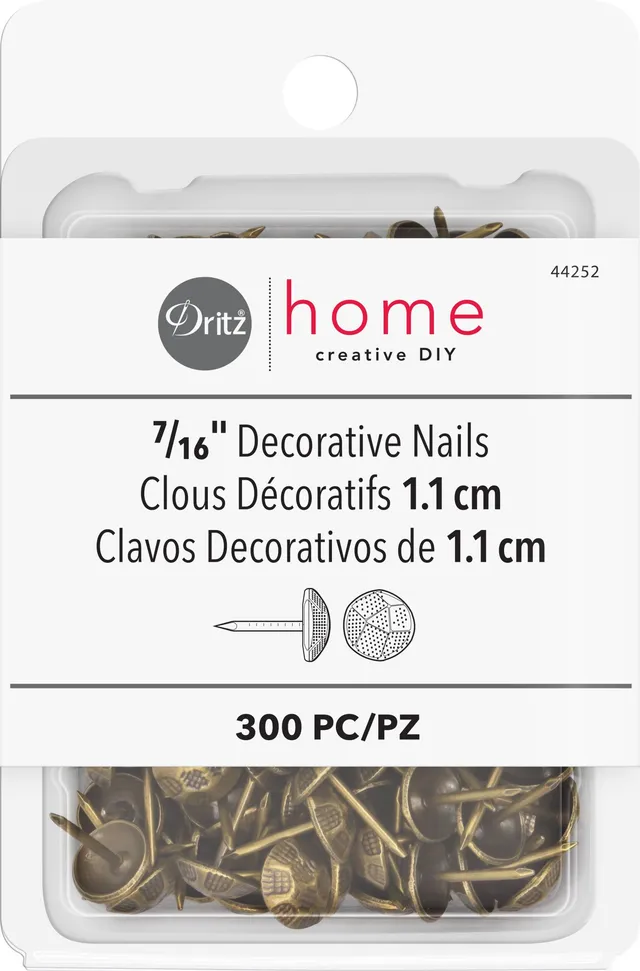Dritz Lettering 44252 clou tapissier laiton antique 300 pc martelé