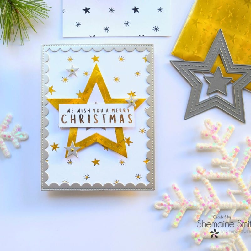 HeatnBond Deco Foil Holiday Rush feuilles toner A2 8 feuilles Noël