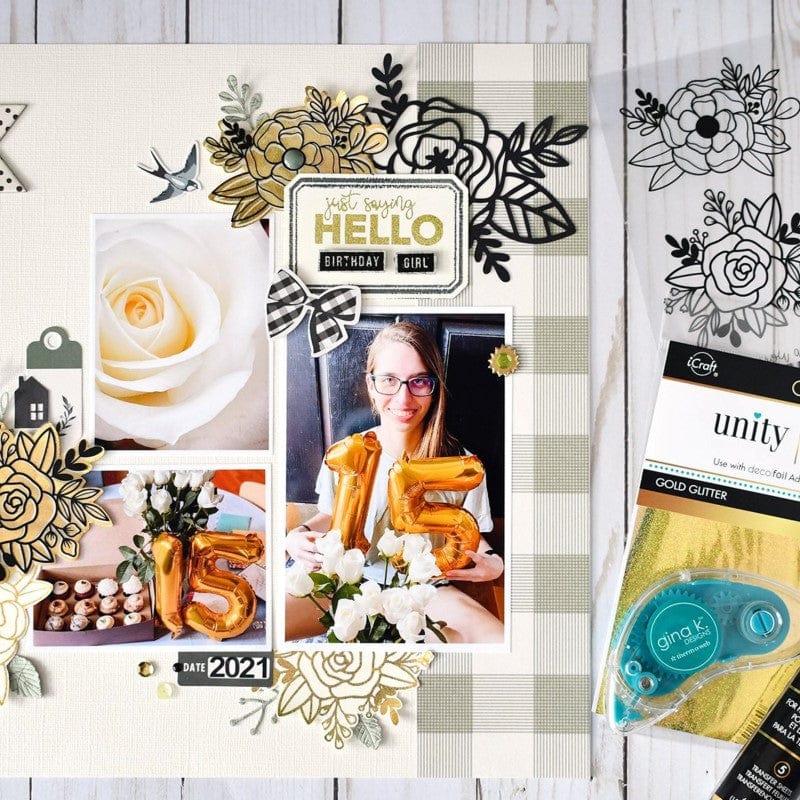 HeatnBond Unity Blooming Friendship transfert adhésif foil 2 feuilles