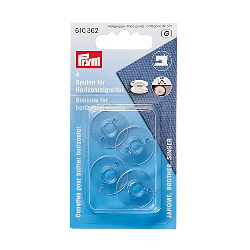 Kitac Canettes machine à coudre 20,5 mm plastique transparent