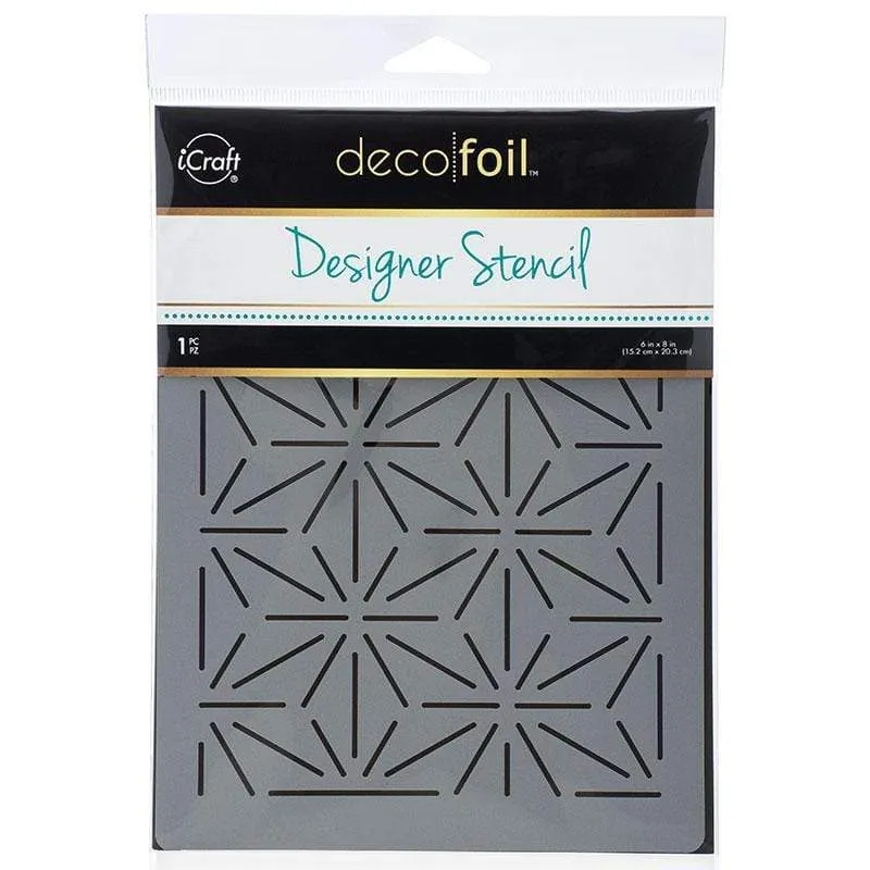 HeatnBond Deco Foil pochoir Starburst 15x20 cm