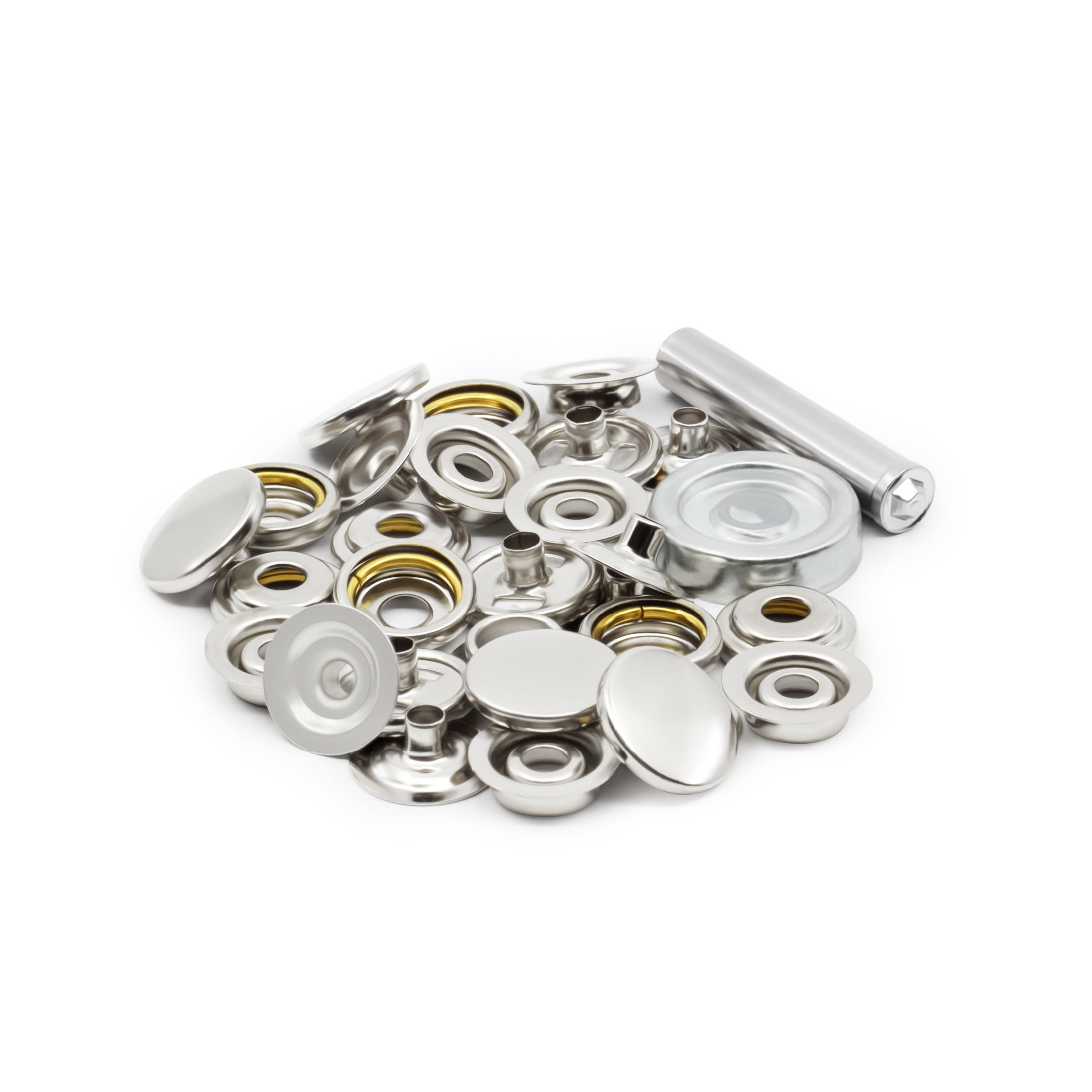Dritz Kit Boutons Pression Robustes Nickel 7 Jeux Outils