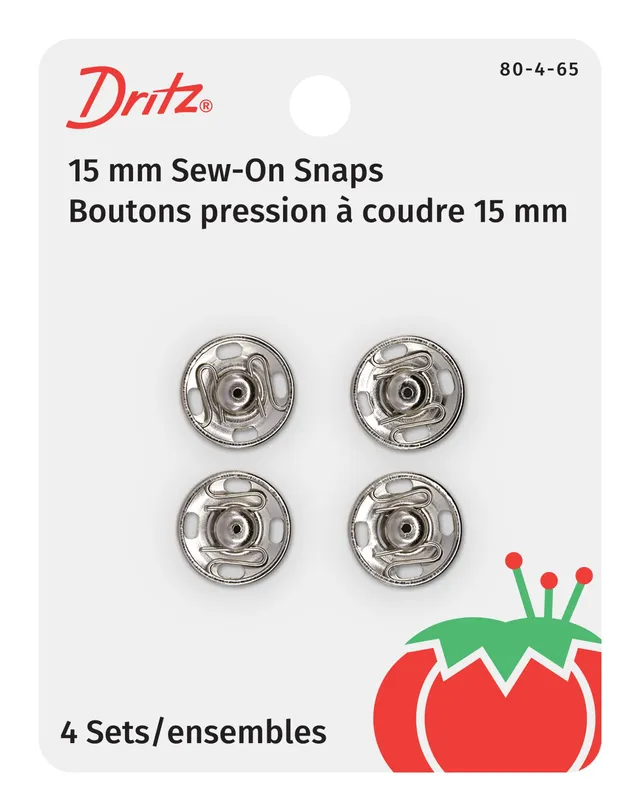 Dritz pressions à coudre nickel taille 4 x4