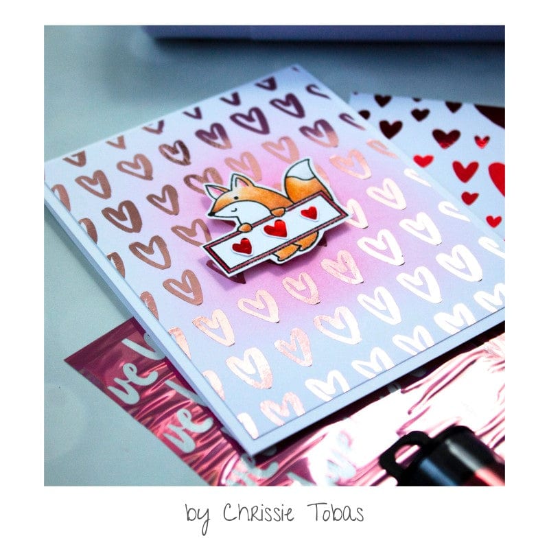HeatnBond Deco Foil carte toner Smitten 8 feuilles