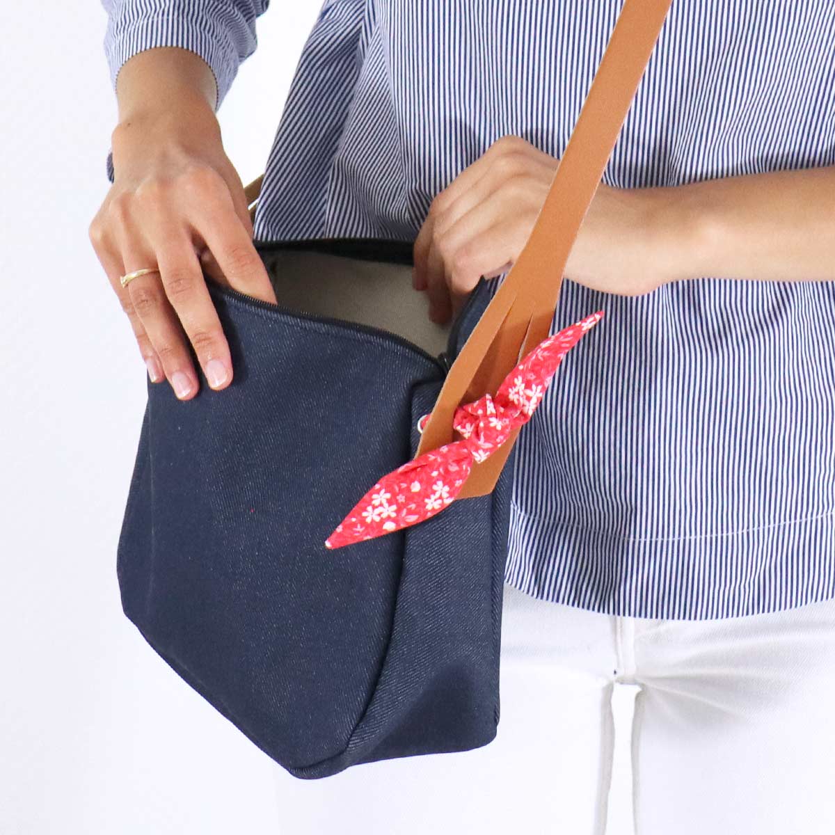 Bohin Accessoires de sac Grande anse 125 cm Rouge