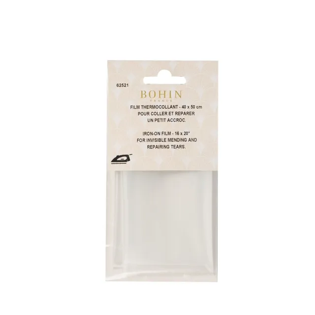 Bohin Film transparent thermocollant 40x50 cm réparation