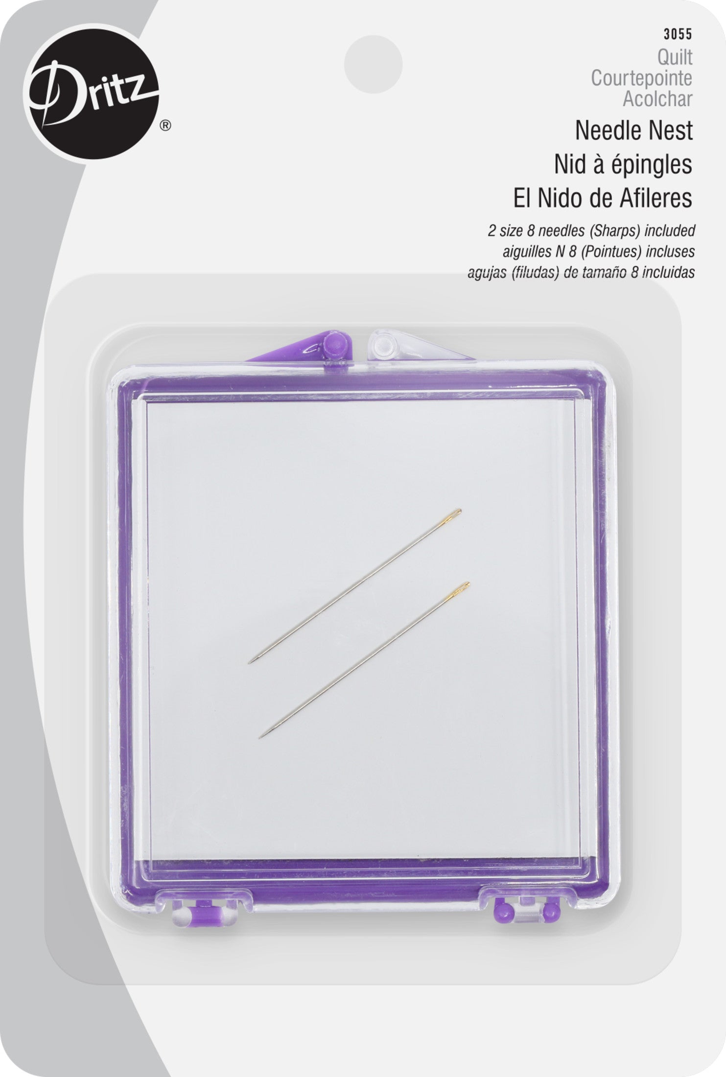 Dritz Boîte Aiguilles Needle Nest Plastique 2 Aiguilles