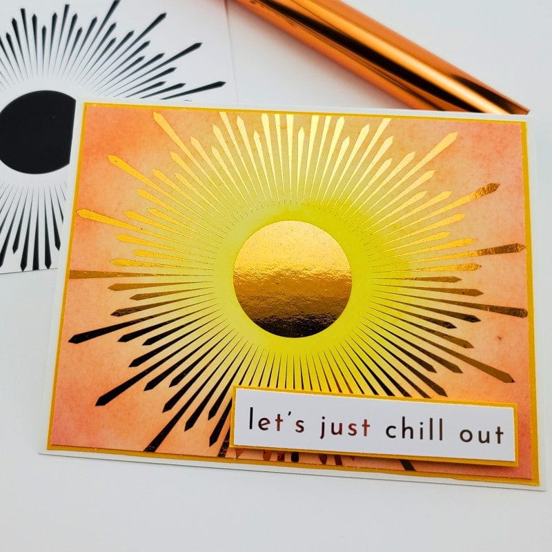 HeatnBond Deco Foil cartes toner Ray of Sunshine A2 x8 feuilles