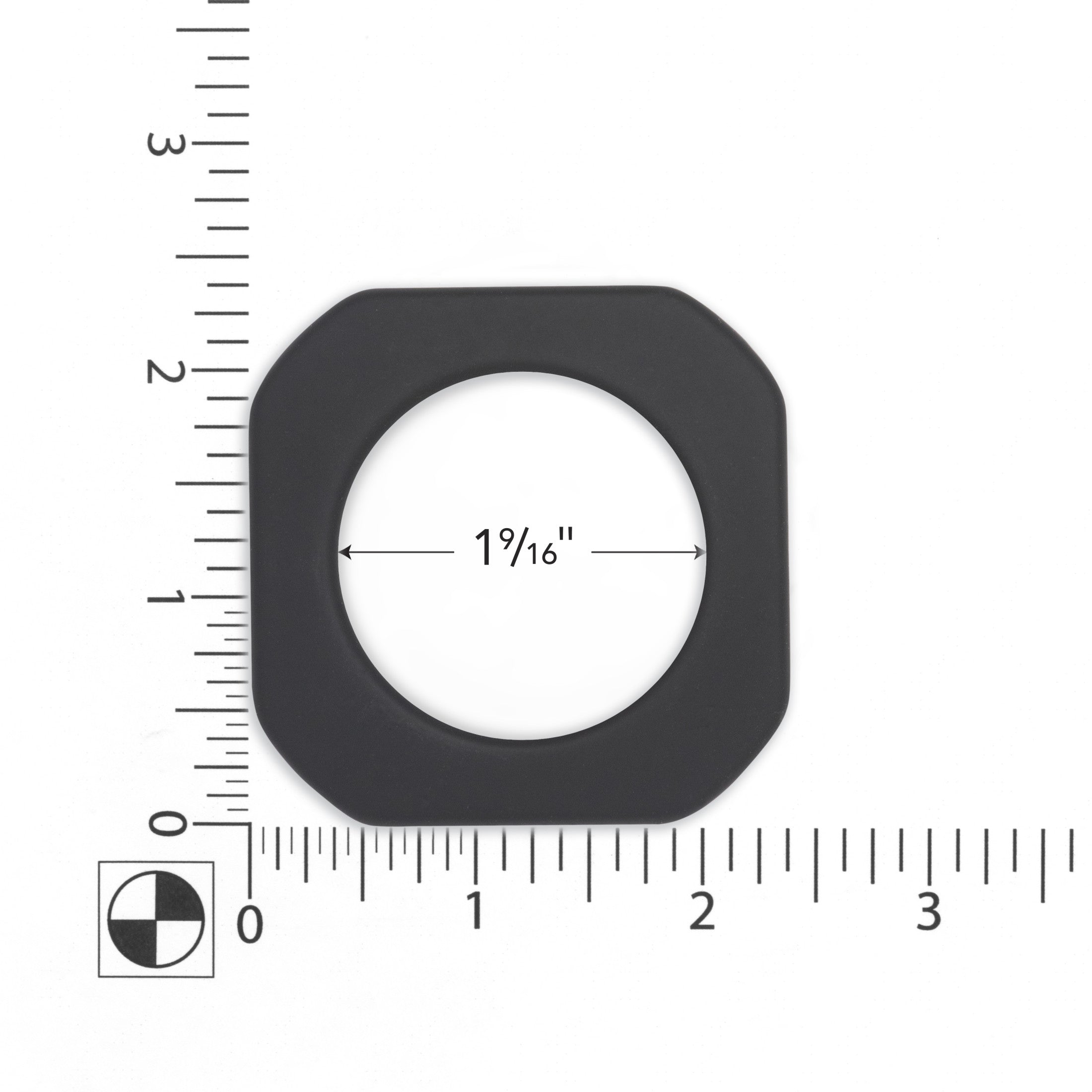 Dritz 44398 Oeillets Rideaux Carrés Noir Mat 40 mm 8 pc