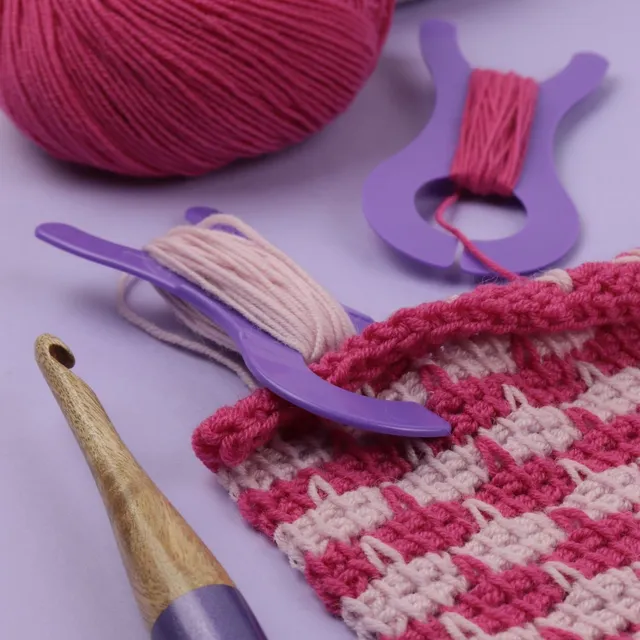 Bohin Tricot & Crochet Bobinettes laine 10,5 cm violet x10