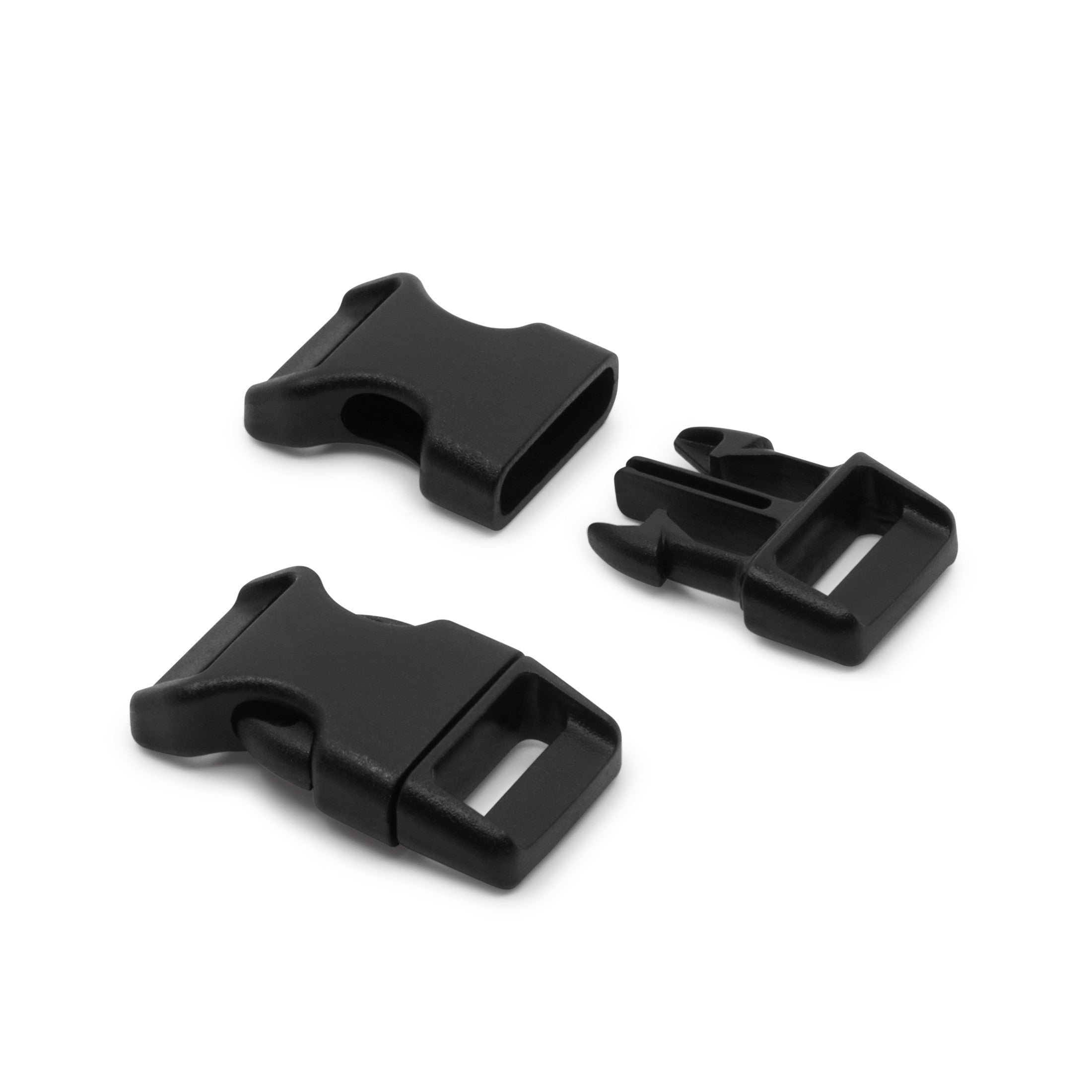 Dritz Boucles parachute 510 sangle 15mm noires x2
