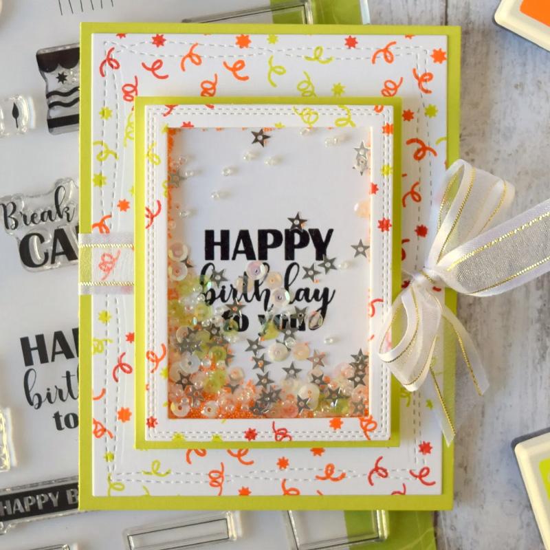Gina K. Designs StampnFoil Time To Celebrate dies 4 pièces