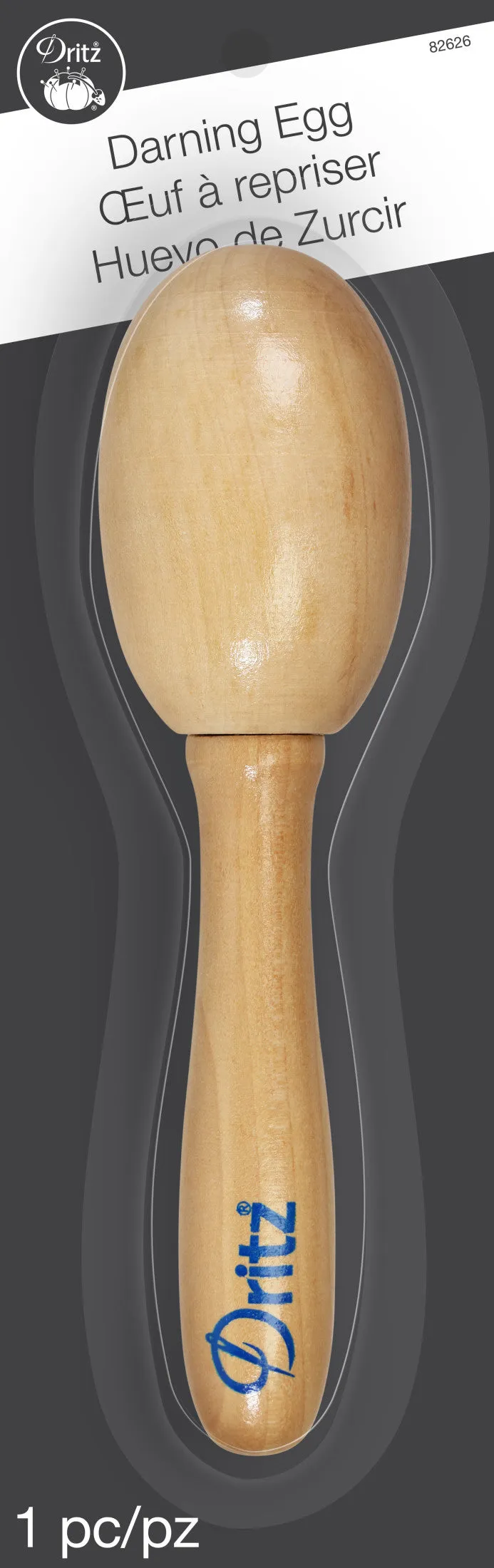 Dritz œuf à repriser bois réparation chaussettes