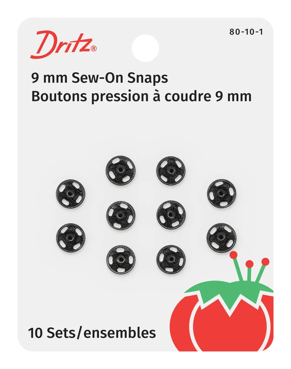 Dritz Pressions à Coudre Nickel 1/0 x10 Fermoir