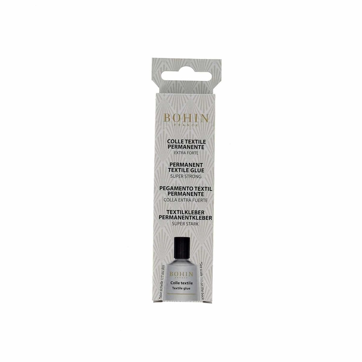Bohin colle textile permanente tissu léger extra-forte