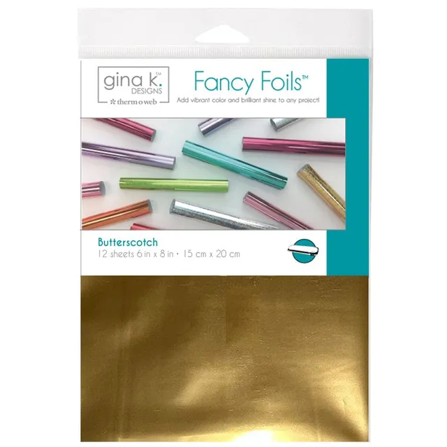 Gina K. Designs Fancy Foil Butterscotch 12 feuilles