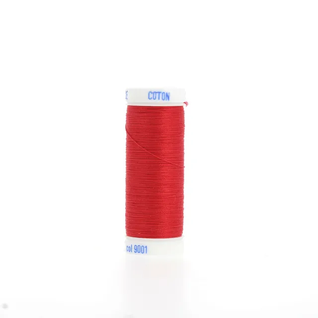 Bohin Fils Lebaufil fil à coudre coton rouge 100 m