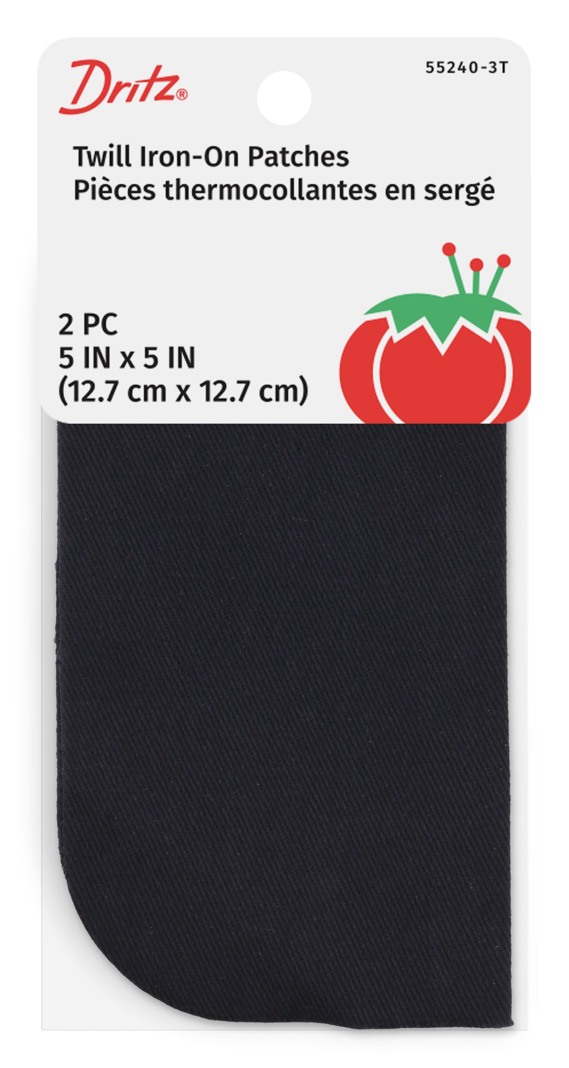 Dritz Patches thermocollant sergé blanc 13 cm lot 2