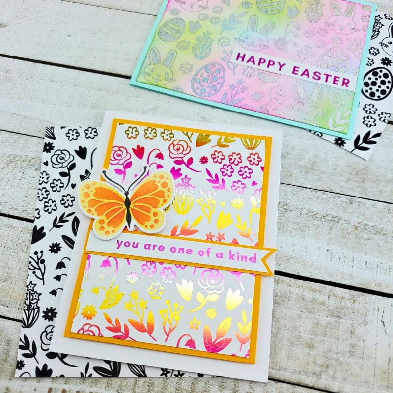 HeatnBond Deco Foil Hoppy Spring feuilles toner 8 feuilles A2