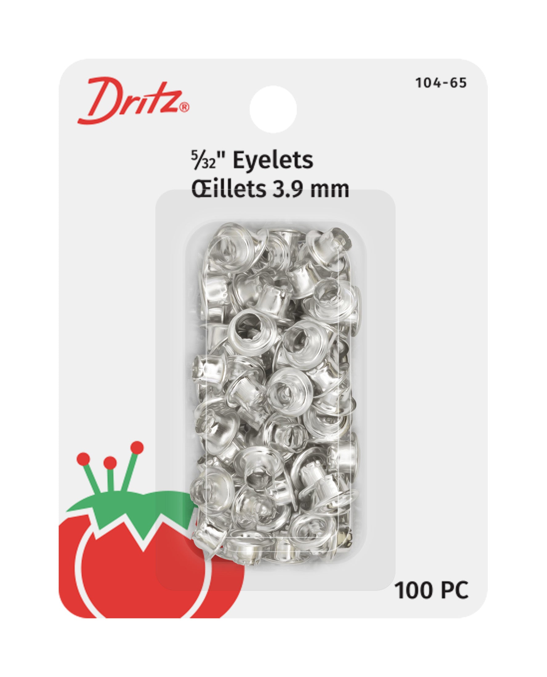 Dritz Fasteners Closures oeillets métal 4 mm 100 pcs