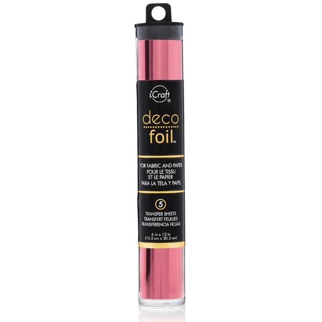 HeatnBond Deco Foil Transfer Foils feuille Pink Melon 5 feuilles