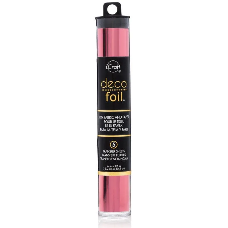 HeatnBond Deco Foil Transfer Foils feuille Pink Melon 5 feuilles