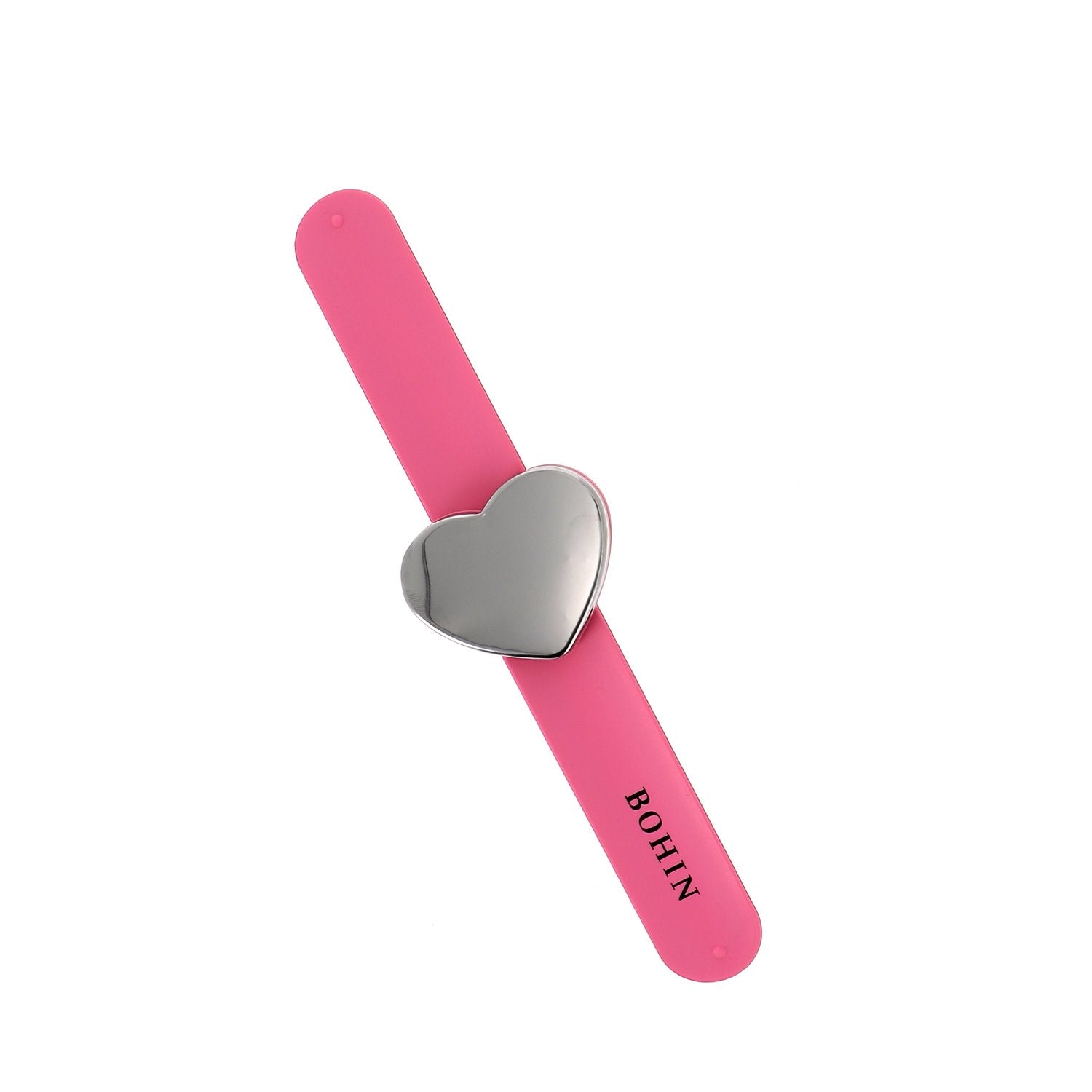 Bohin Bracelet porte-épingles magnétique silicone rose