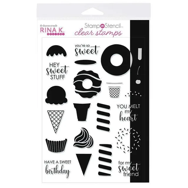 Rina K. Designs tampons transparents sweet stuff set