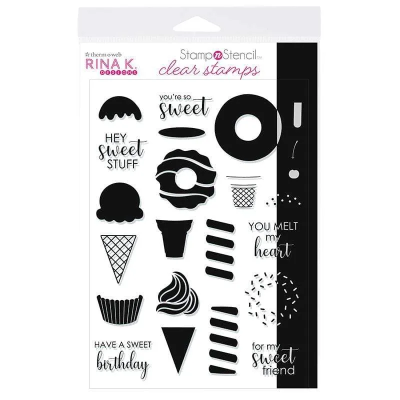 Rina K. Designs tampons transparents sweet stuff set
