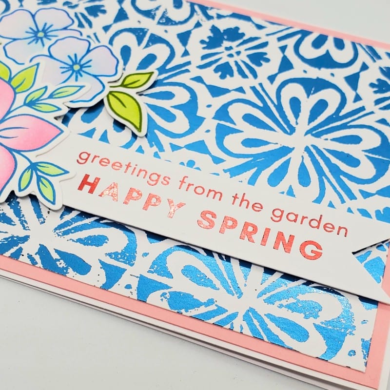 Deco Foil Toner Card Spring Ahead cartes foil A2 x8