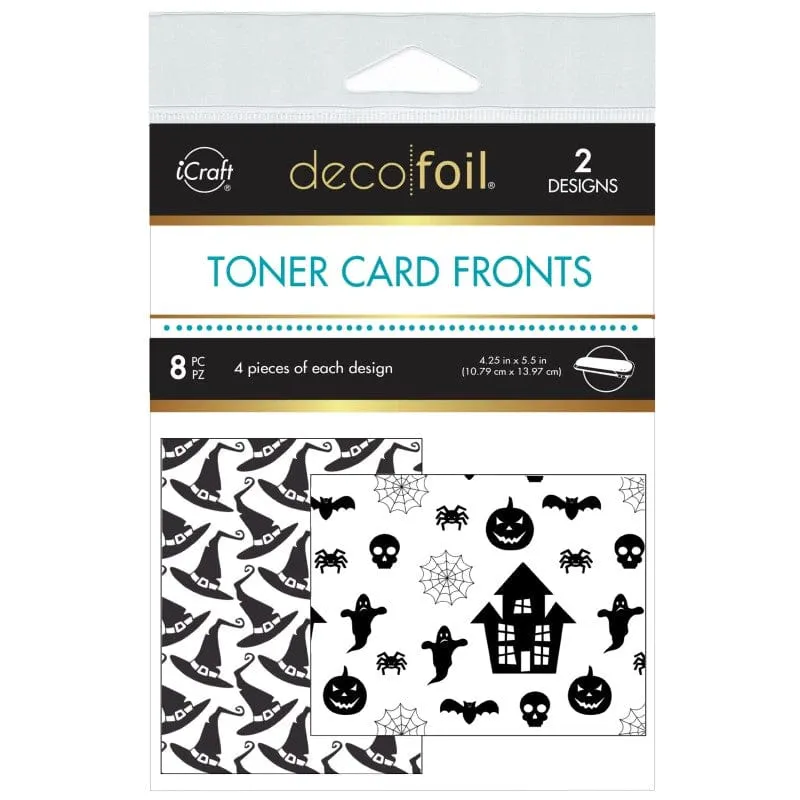 Deco Foil Toner Card Haunted cartes halloween A2 x8