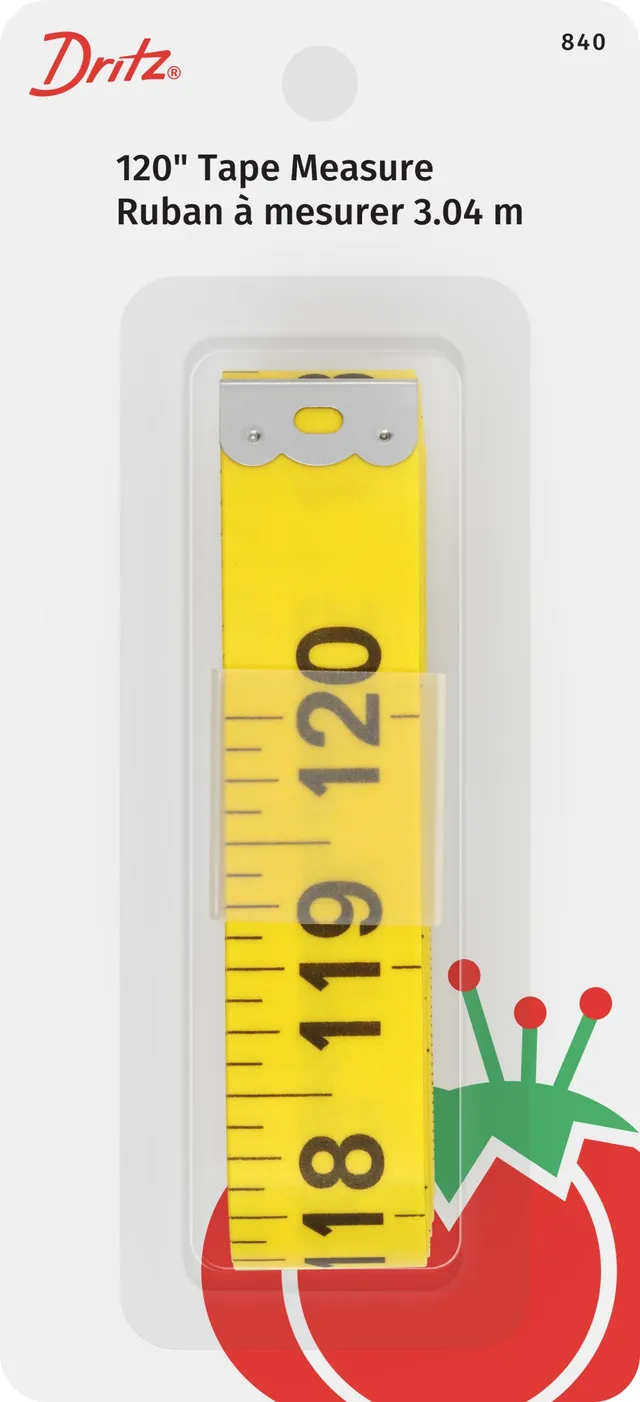 Dritz Marking & Measuring mètre ruban quilter 120" jaune large