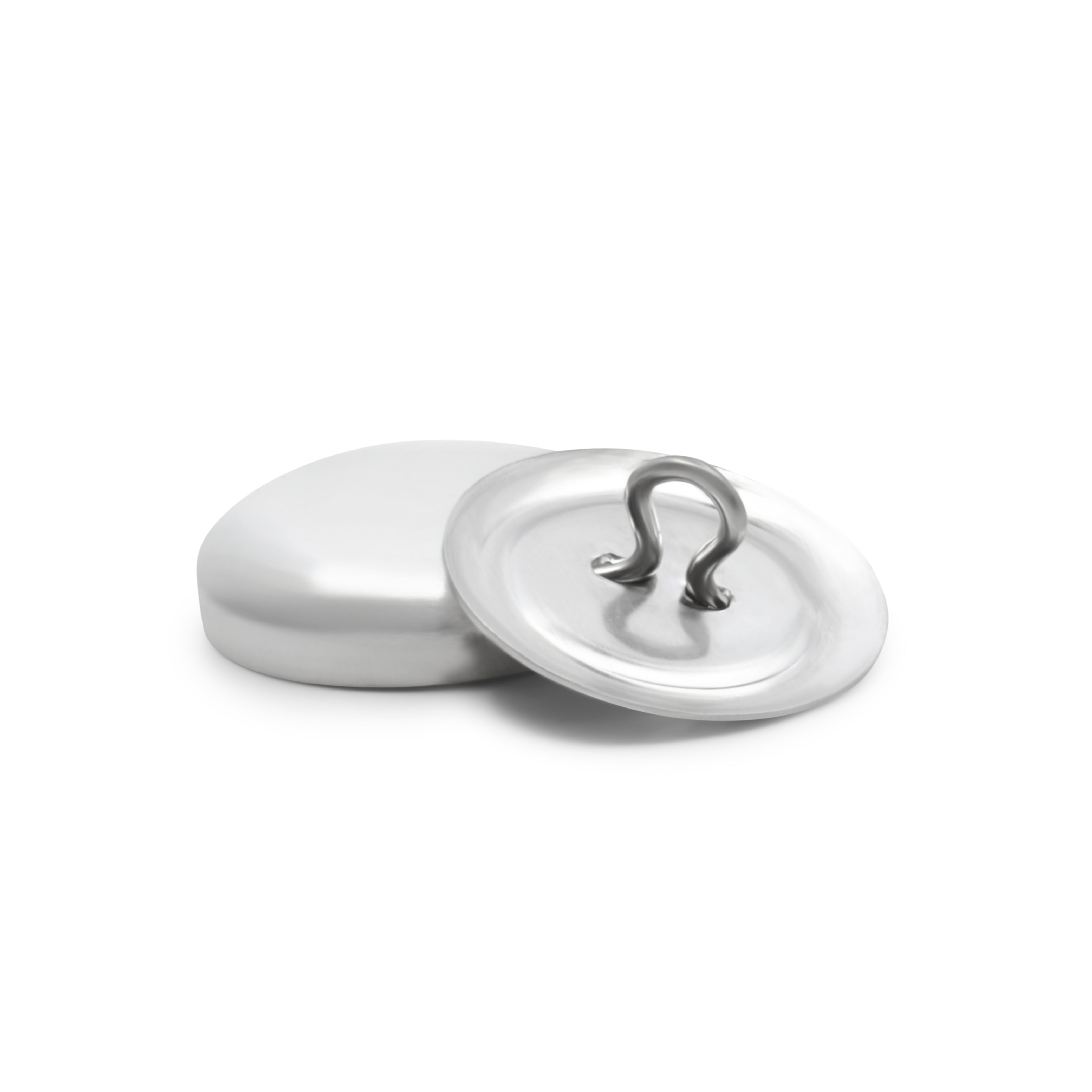 Dritz Recharge Boutons à Recouvrir 15 mm Argent Tissu
