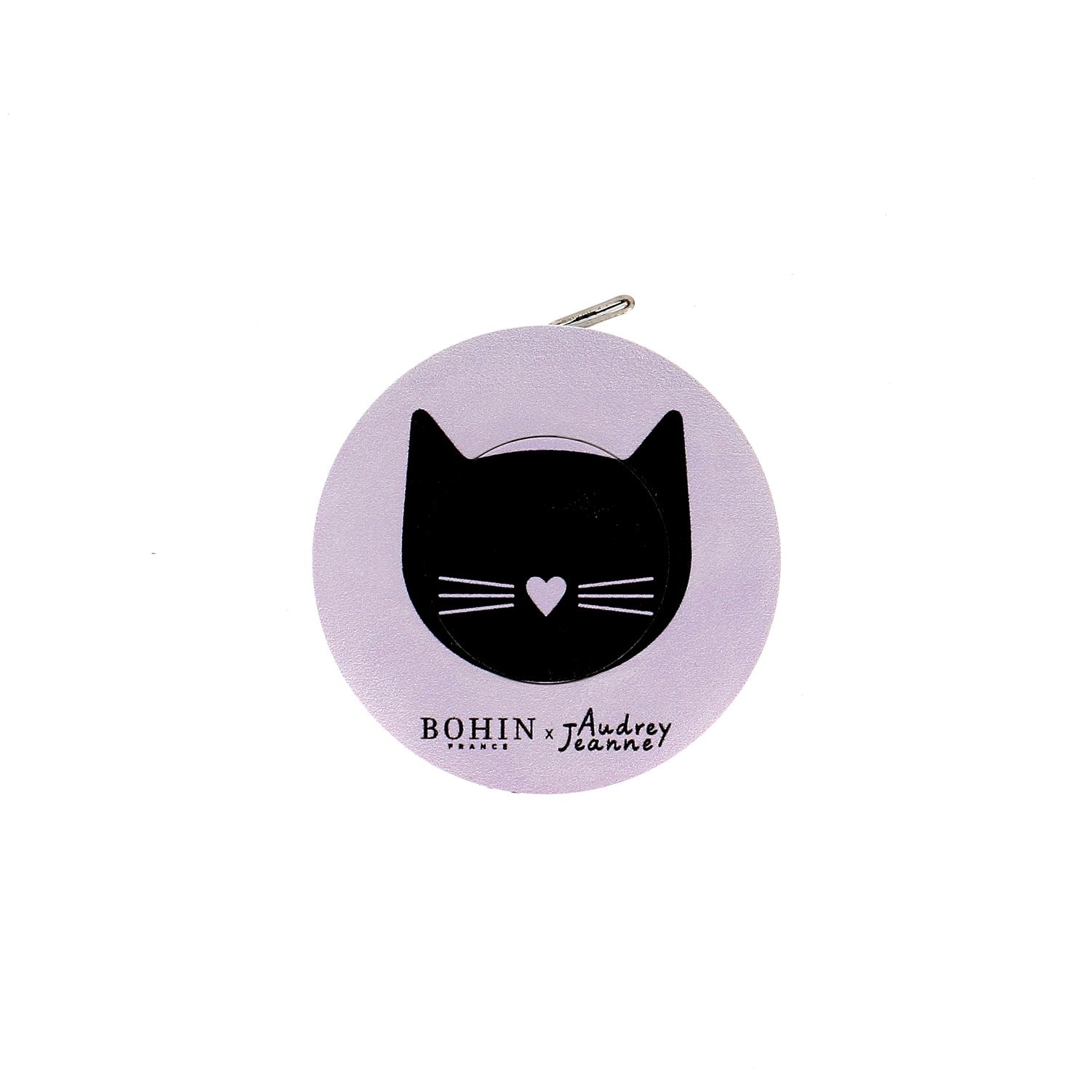 Bohin x Audrey Jeanne mètre enrouleur 150 cm Chat pelote
