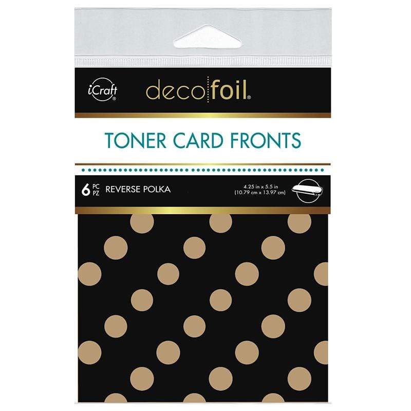HeatnBond Deco Foil Toner carte kraft Reverse Polka 6 feuilles