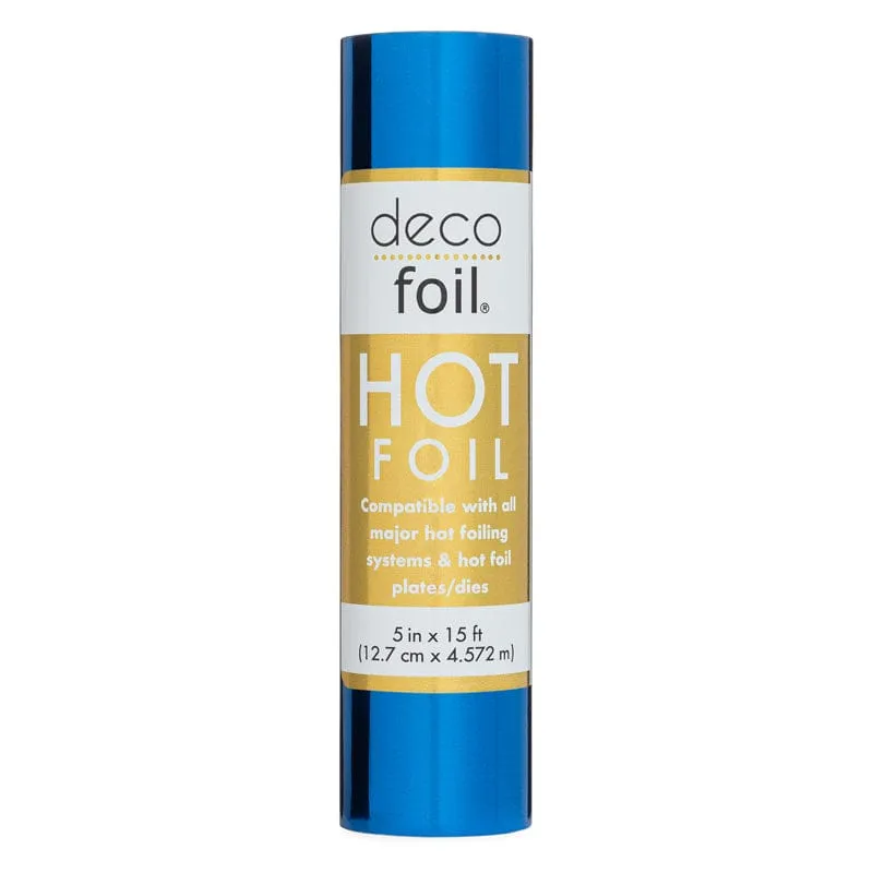 HeatnBond Deco Foil Hot rouleau foil Sapphire Blue 5in 15ft