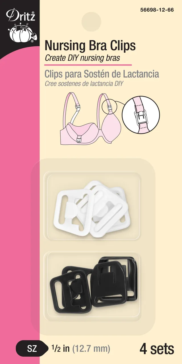 Dritz Clothing Care clips allaitement noir blanc 4