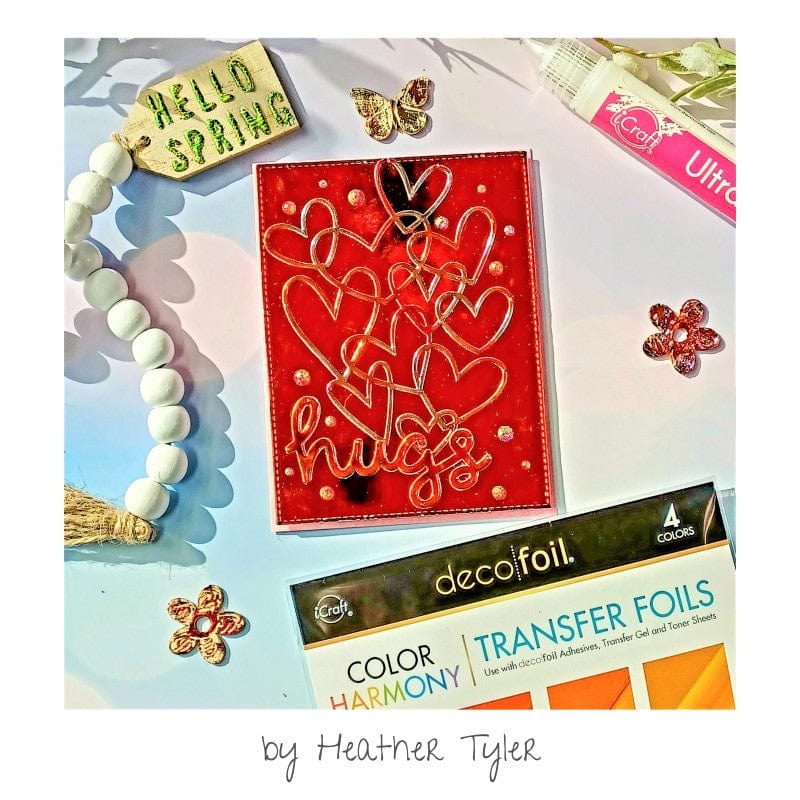 HeatnBond Deco Foil Color Harmony foil orange 20 feuilles 15x15